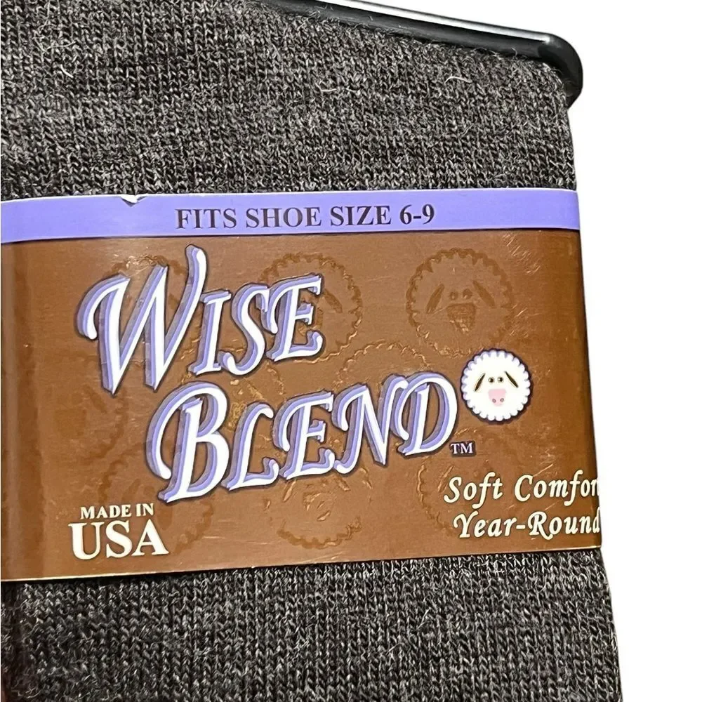 BOGO Wise Blend Women’s Merino Wool Blend Boot Socks,‎ Size M, NWT